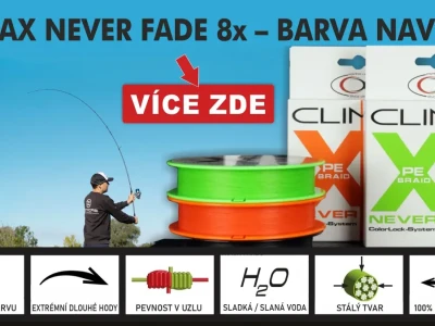 Pletená šňůra Climax iBraid X8 Never Fade Pletená šňůra Climax iBraid X8 Never Fade