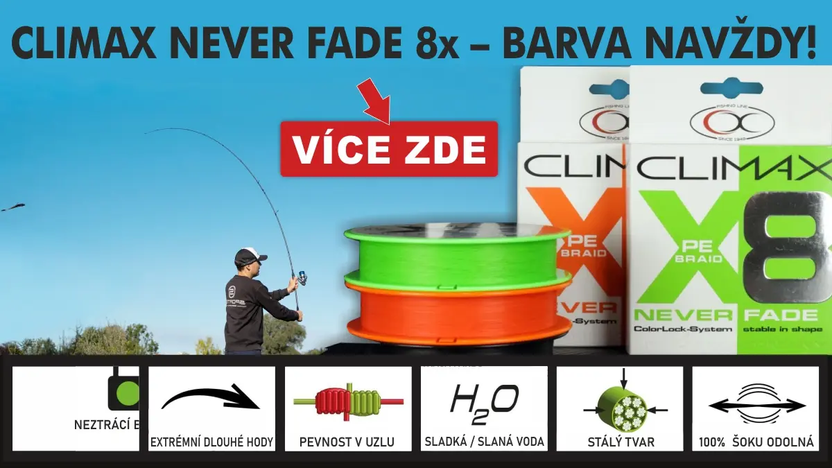 Novinka Climax X8 Neverfade Braid 