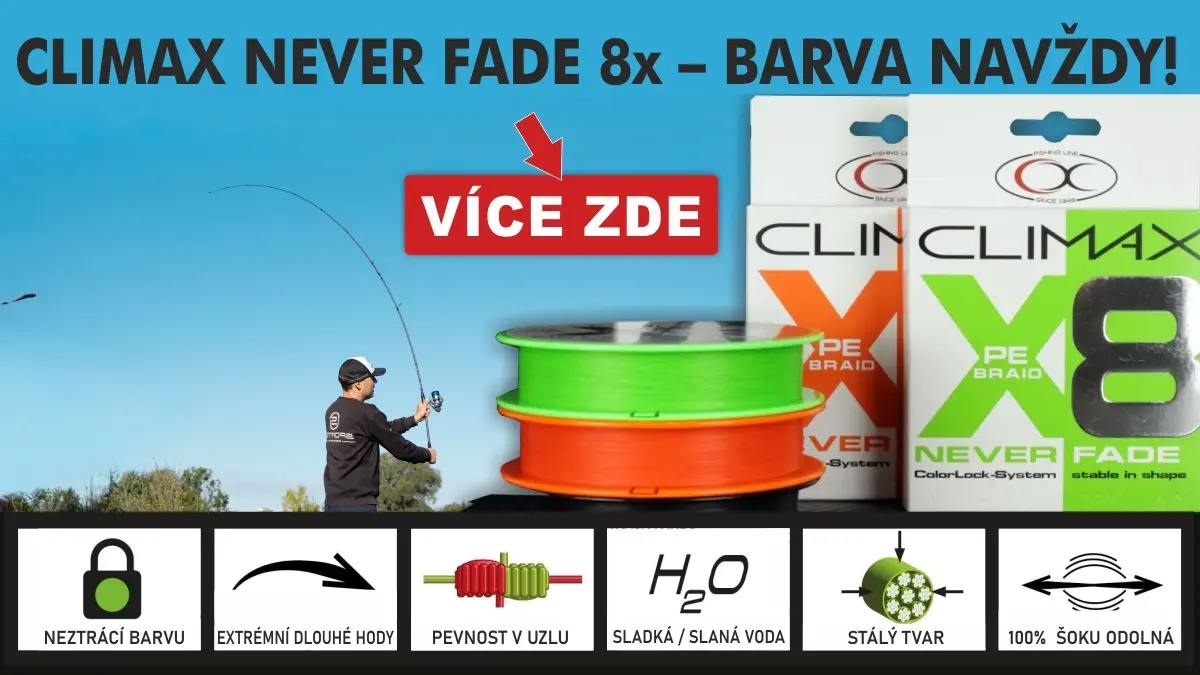 Novinka Climax X8 Neverfade Braid 