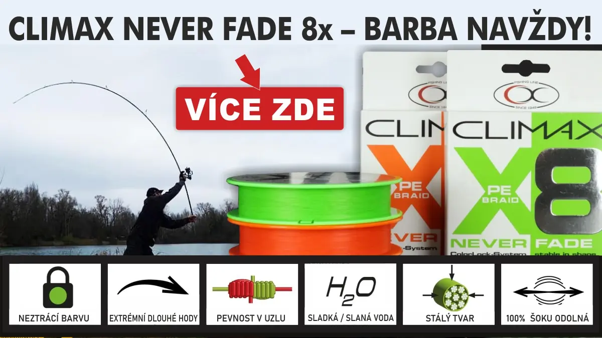 Novinka Climax X8 Neverfade Braid 