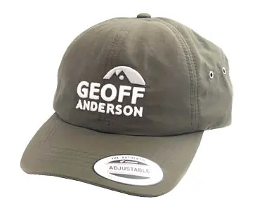Vod�odoln� letn� k�iltovka pro ryb��e Geoff Anderson Water Resistant v zelen� barv�
