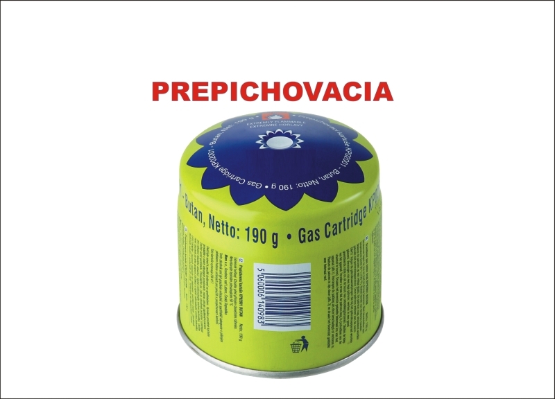 Náhradní tlaková kartuš 190g - prepichovacia, bután, 90x pr. 90mm