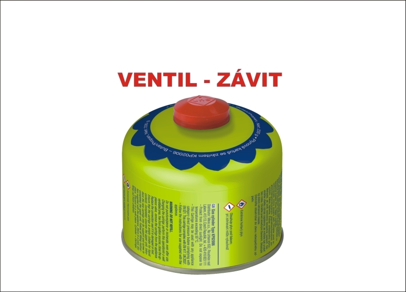 Náhradní tlaková kartuš 190g - prepichovacia, bután, 90x pr. 90mm