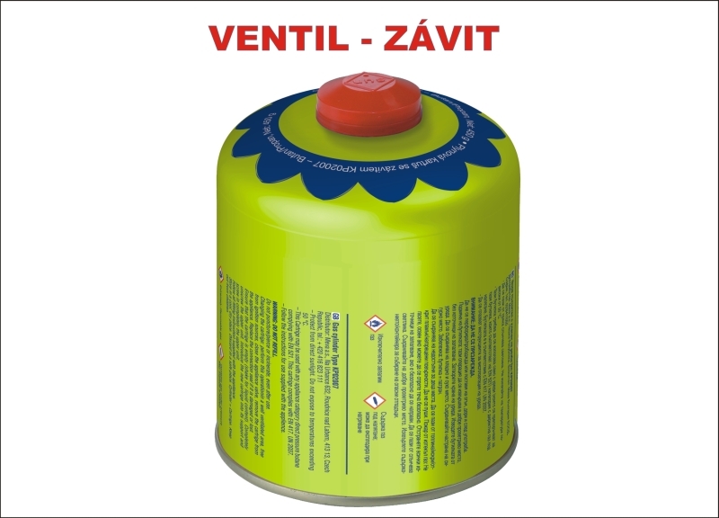 Náhradní tlaková kartuš 190g - prepichovacia, bután, 90x pr. 90mm