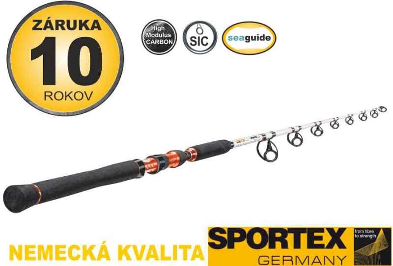 Rybářský prut-SPORTEX - Turbo Cat Belly Boat-dvoudílný