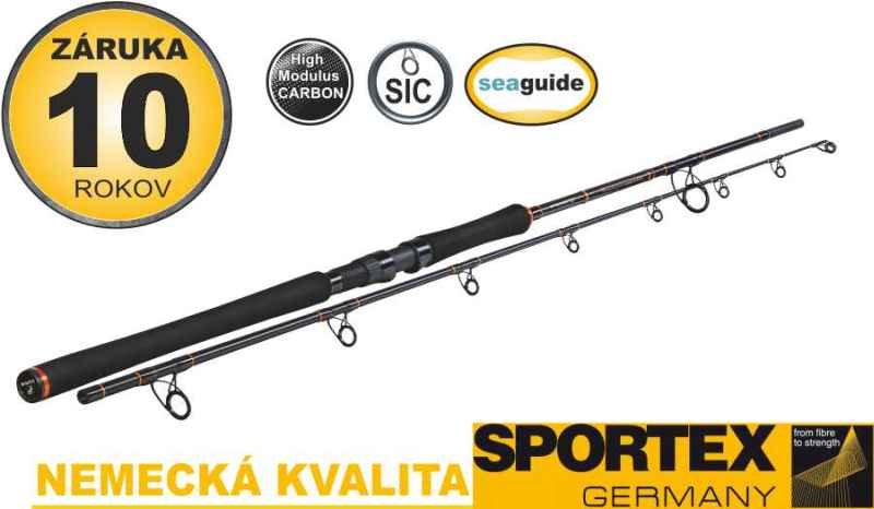 Sumcové pruty SPORTEX Catfire spin 2-díl 2ks: 240cm / 70-190g M80