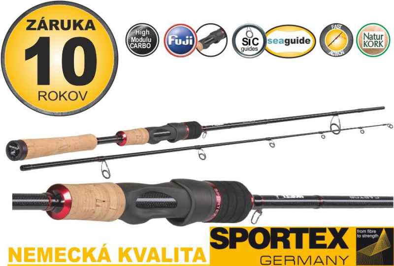 Přívlačové pruty Sportex Captor Spin 2-díl 3ks: 20g, 210cm M80