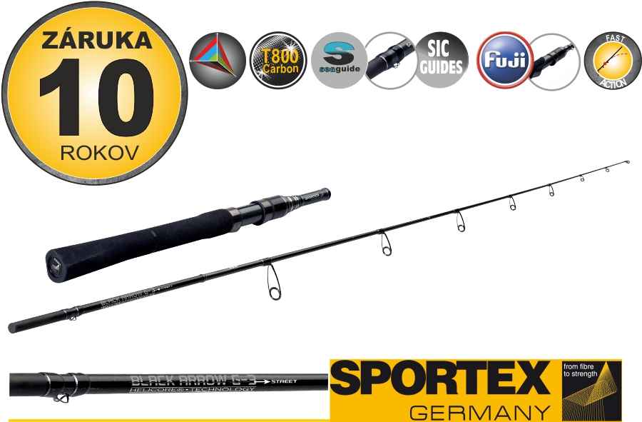 Přívlačový prut Black Arrow G-3 Street 195cm / 10g