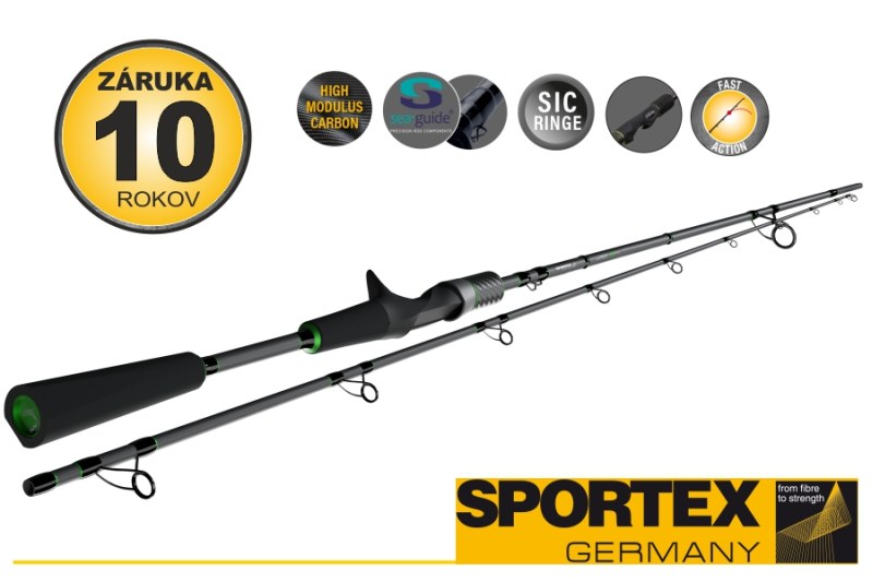 Přívlačový prut Sportex JIG-Xpert Barsch Baitcast 188cm / 4 - 18g