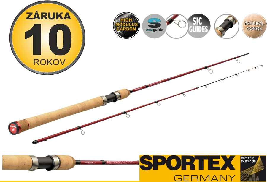 Přívlačové pruty SPORTEX Coregonum XTL 210cm / 3-10g