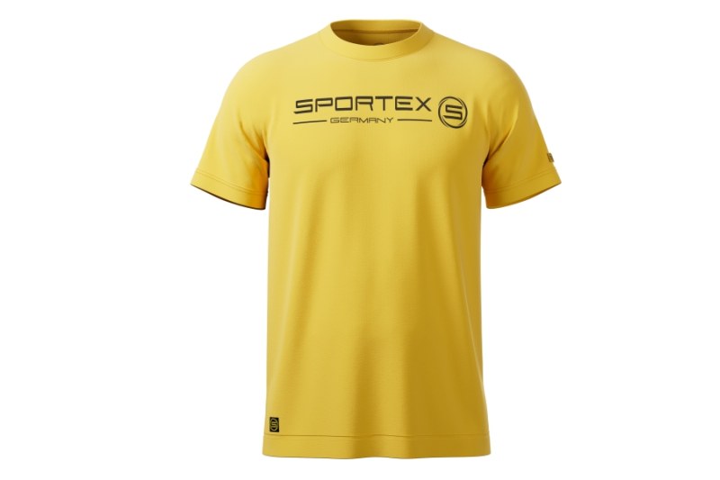 Sportex rybářské tričko T-Shirt žluté s logem vel.4xl