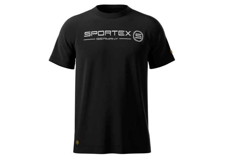 Sportex rybářské tričko T-Shirt černé s logem vel.L