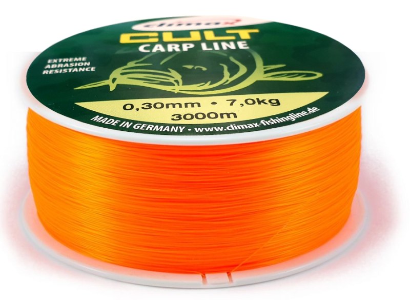 silon CULT Carp Line 600m Fluo-Orange 0,28mm