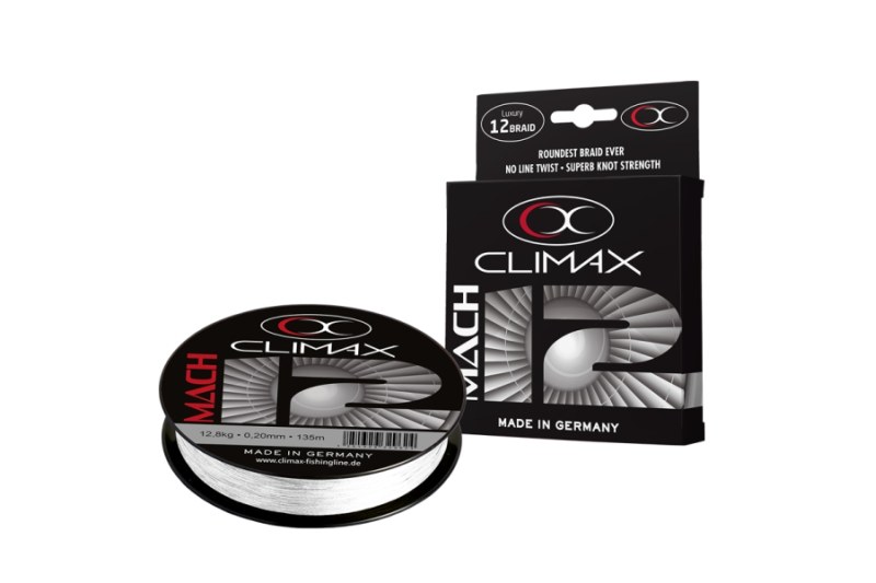 Přívlačová šňůra Climax Mach 12 Braid - bílá 135m 0,11mm, 6,0kg