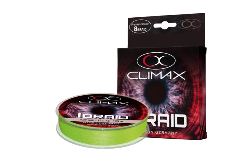 Pletená šňůra Climax iBraid Fluo-červená 135m 0,08mm / 6kg