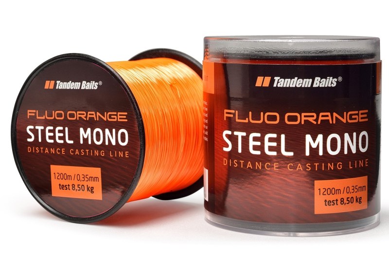 Silon Steel Mono Fluo orange 1200m 0,30mm