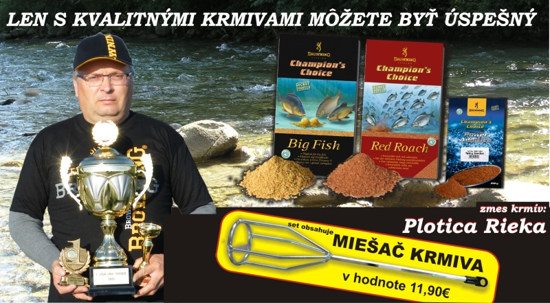 Akce Browning - Směs krmiv na Plotice na tekoucí vody