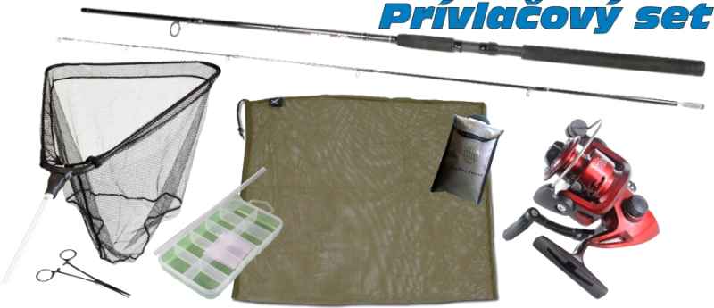 Přívlačový set - přívlačový prut s příslušenstvím