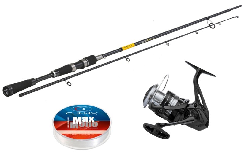 Set:Sportex Black Pearl GT-3 2,7m/20g+Shimano AEROBBC3+Climax silon