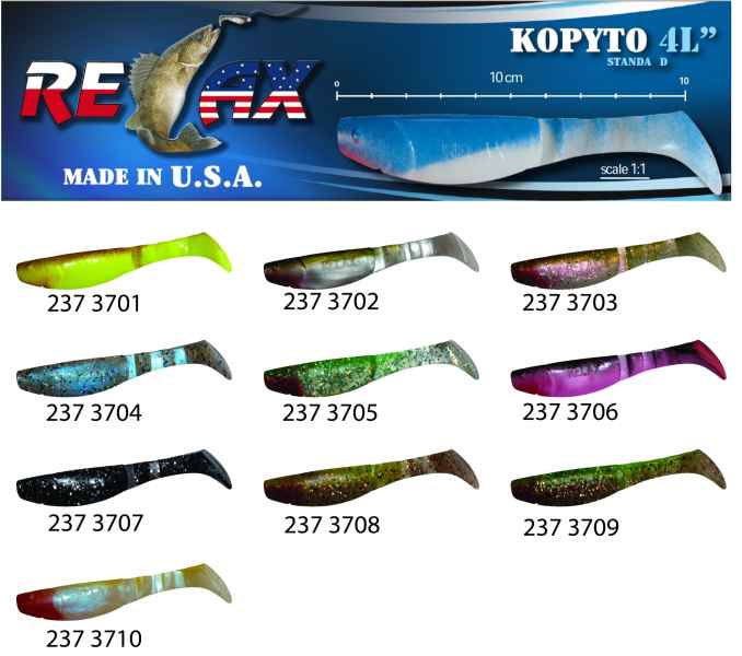 RELAX kopyto RK4-10cm - přívlačová nástraha 3701