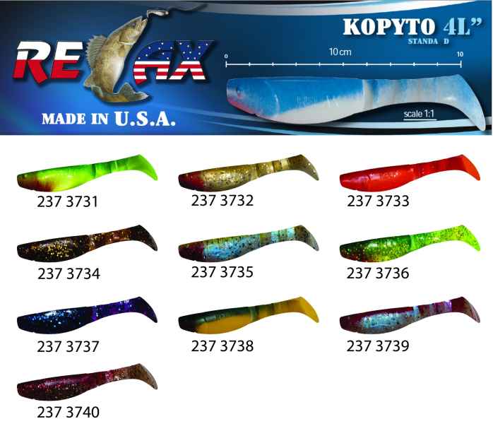 RELAX kopyto RK4-10cm - přívlačová nástraha 3731