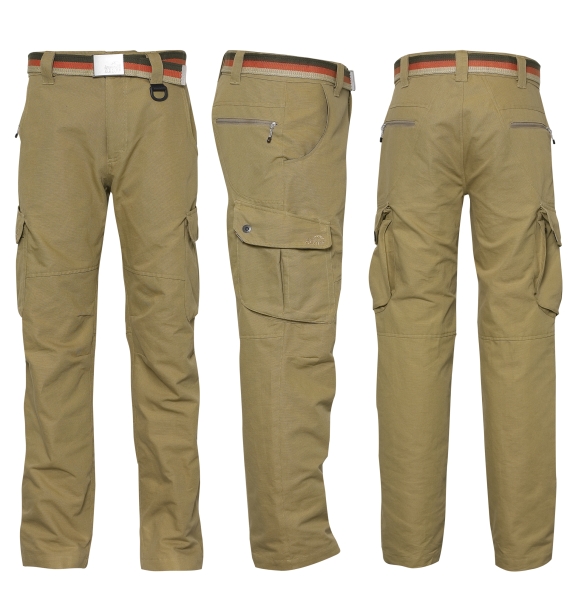 COMBAA sportovní kalhoty GEOFFAnderson khaki XS
