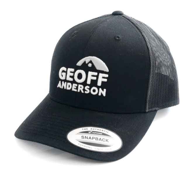 Kšiltovka Geoff Anderson SnapBack síťová s logem černá