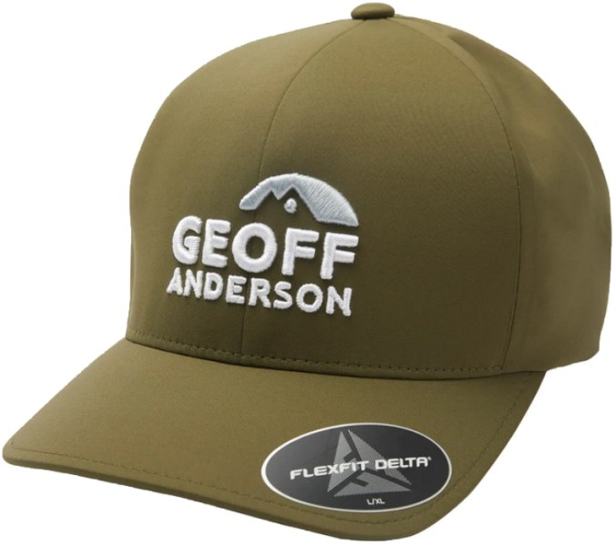 Kšiltovka Geoff Anderson Flexfit Delta zelená 3D logo L/XL