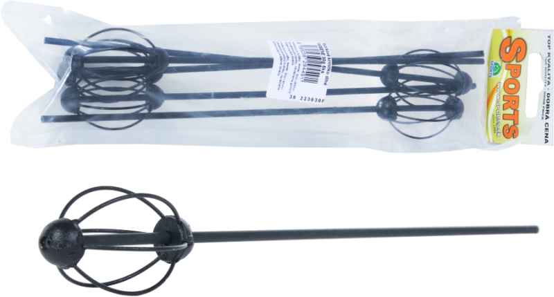 SPORTS krmítko 25cm dlouhé barvené černé, 5ks,20g