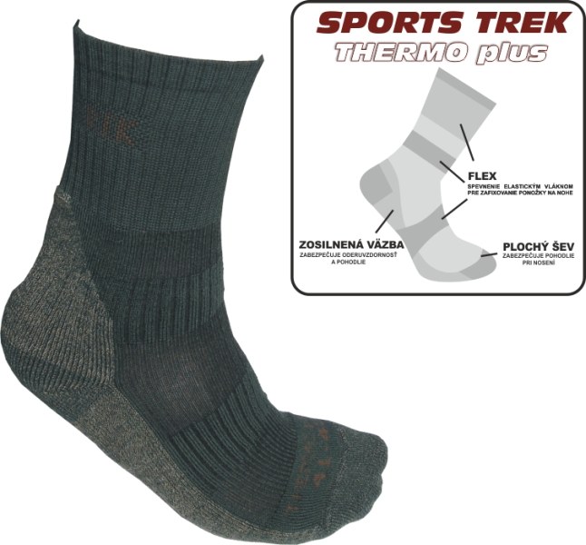 Thermo ponožky SPORTS Trek Thermo plus 41-43