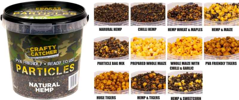 Hotový partikl Crafty Catcher 1,1 litr Hemp & Crushed Maize