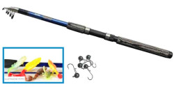 SPORTS Spinning set 1+10 (teleskop 2,7m+ 5ks relax nstrah+jigy)