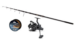 Teleskopick prut 3,9m/3lbs + navijk After Dark 80