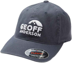 Kiltovka Geoff Anderson Flexfit Washed modr 3D logo