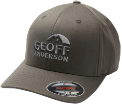Kšiltovka Geoff Anderson Flexfit NU šedá 3D bílé logo