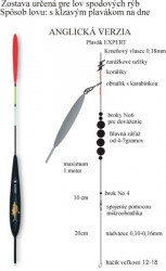 Rybsk balz. splvek (waggler) EXPERT 1ld + 0.5g / 25cm