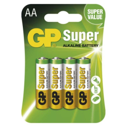 Alkalická baterie GP Super AA 4ks bal / cena za 1ks