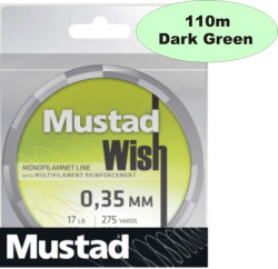 Rybsk ra Mustad Wish Braid 110m tmavozelen