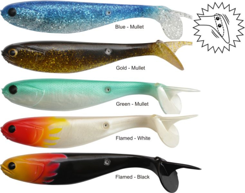 Gumenn� rybka Mullet-Shad, 15cm, Blue Mullet
