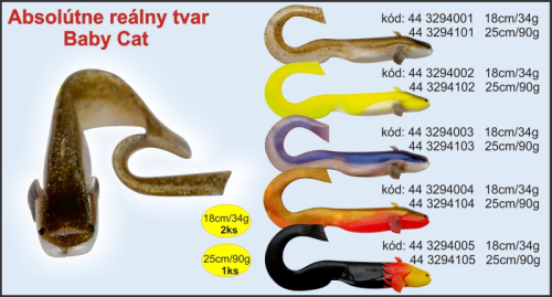 Ryb��sk� n�straha Baby Cat 18cm / 34g - 2ks