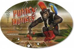 Nálepka oválna - Punky Monkey 14,5cm 9,5cm