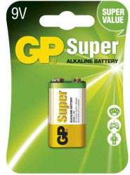 Baterie GP SUPER - Alkalick 9V - 1ks
