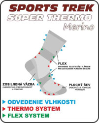 Rybsk Ponoky SPORTSTREK SUPER THERMO Merino