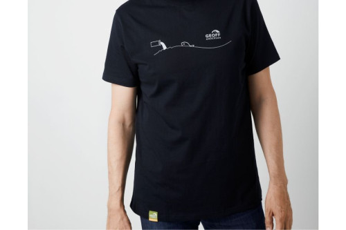 �ern� ryb��sk� tri�ko Geoff Anderson Organic Tee Pollution