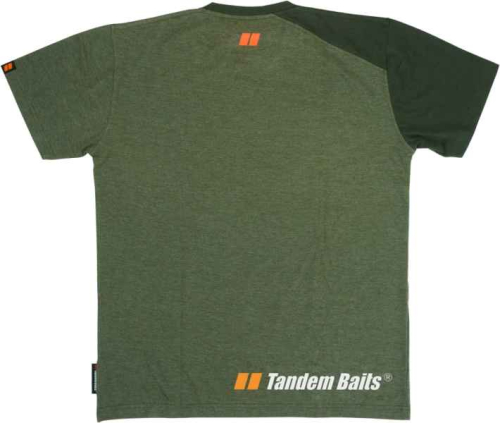 Tri�ko Tandem Baits kr�tk� ruk�v - zelen�