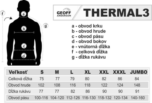 Thermal 3 pullover Geoff Anderson - �ern�