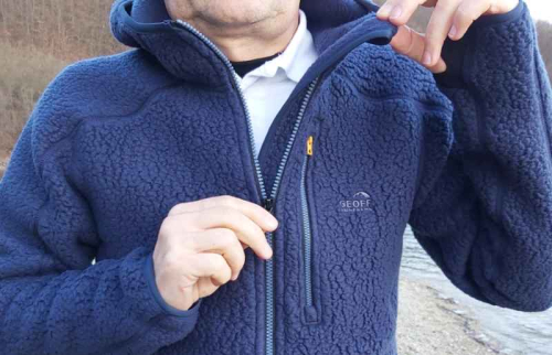 Bunda s kapuc� TEDDY Geoff Anderson - Modr�