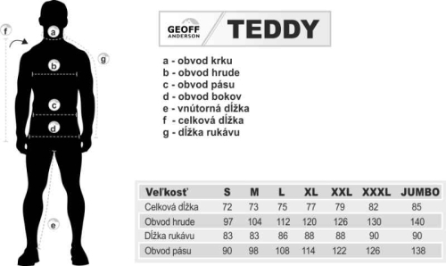 Bunda s kapuc� TEDDY Geoff Anderson - Zelen�