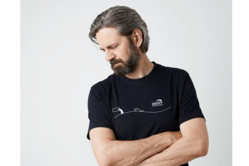 Tri�ko Geoff Anderson Organic Tee pollution black