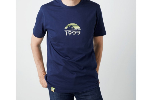 Tri�ko Geoff Anderson Organic Tee retro 1999 blue